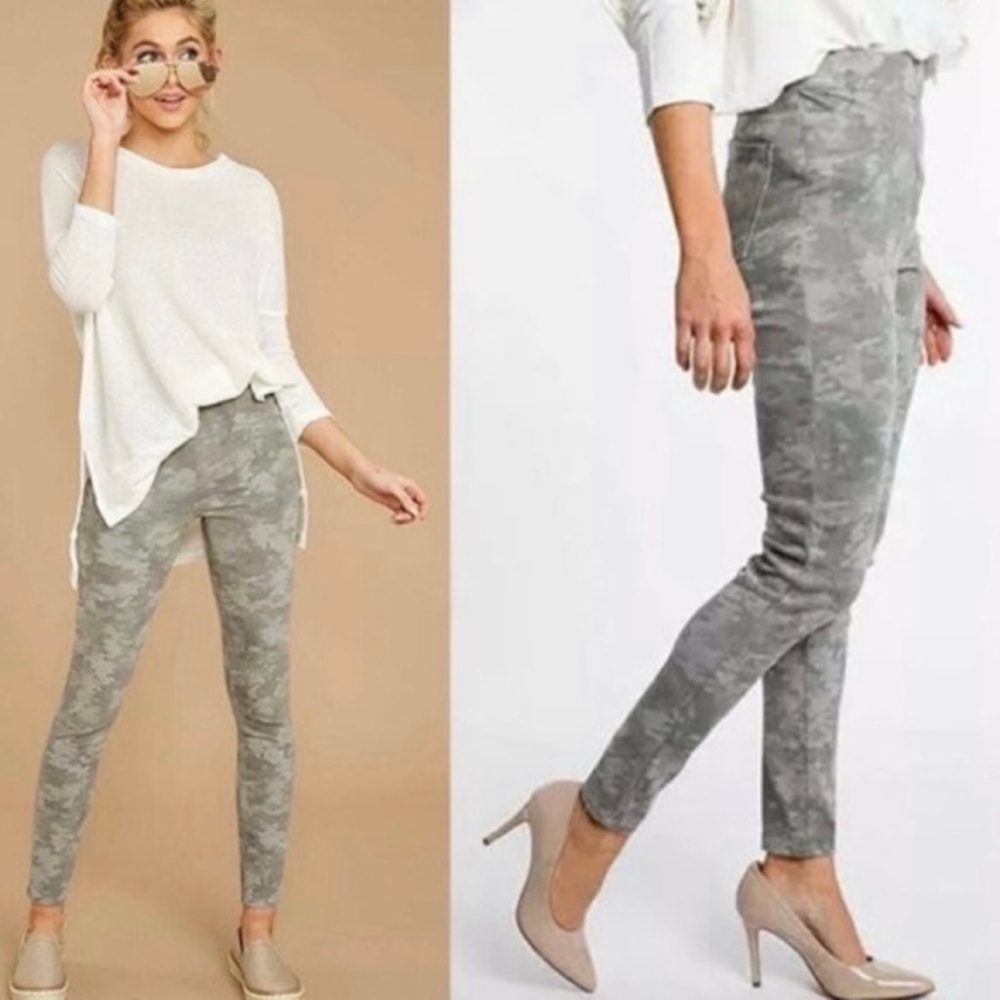 SPANX Stonewash Camo Ankle Jean-ish Leggings